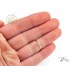 Блестящ Пръстен с Лабораторен Диамант 14К Бяло Злато  Bloom Jewellery